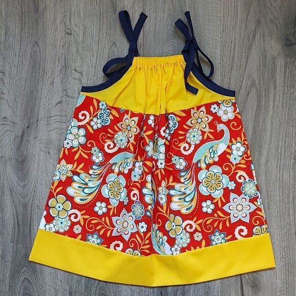 New With Tag Age 3 Casual Dress With Adjustable Spaghetti Straps - Picture 3 of 5